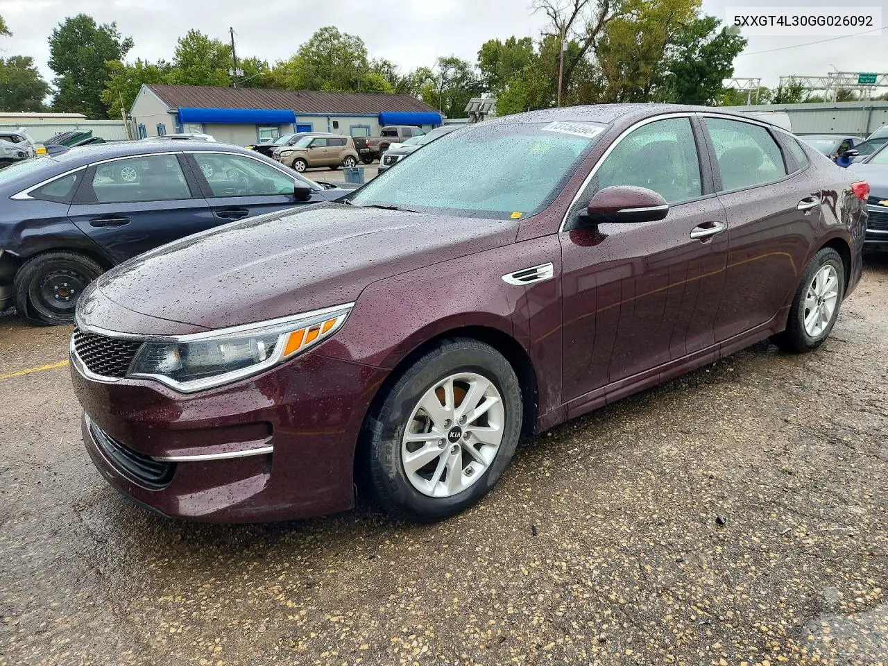 5XXGT4L30GG026092 Kia Optima 2016 — повреждение Естественный износ, фото до ремонта