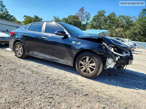 5XXGT4L35HG154748 — 2017 Kia Optima, фото 4 с аукциона Copart, Передняя часть