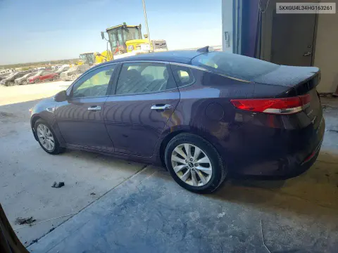 2017 Kia Optima Ex VIN 5XXGU4L34HG163261 фото 2