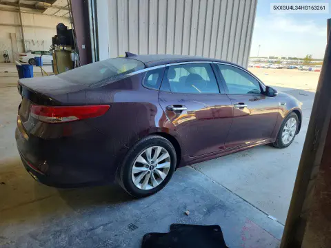 2017 Kia Optima Ex VIN 5XXGU4L34HG163261 фото 3