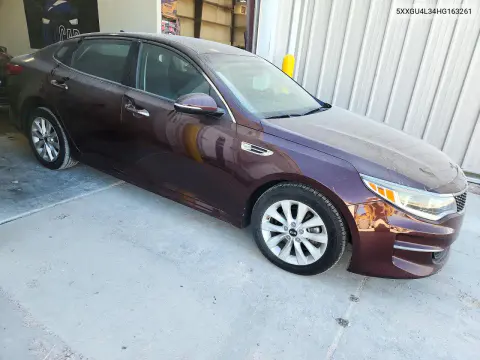2017 Kia Optima Ex VIN 5XXGU4L34HG163261 фото 4