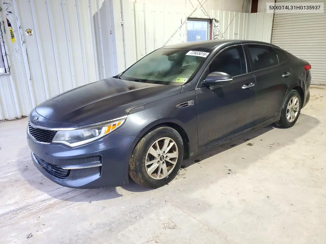 2017 Kia Optima Lx VIN 5XXGT4L31HG135937 фото 1