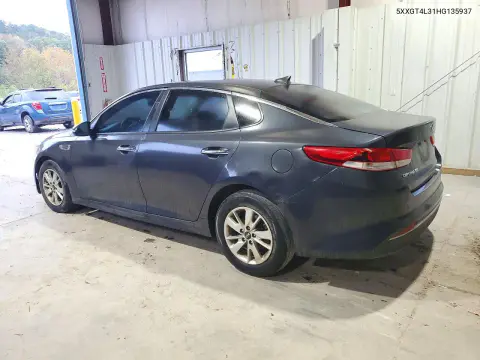 2017 Kia Optima Lx VIN 5XXGT4L31HG135937 фото 2