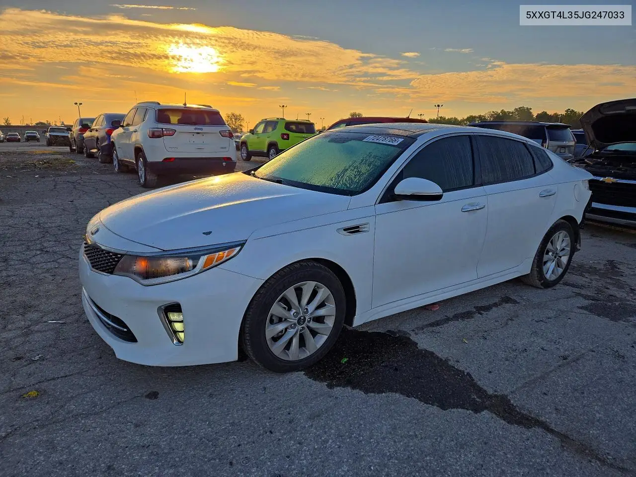 2018 Kia Optima S VIN 5XXGT4L35JG247033 фото 1