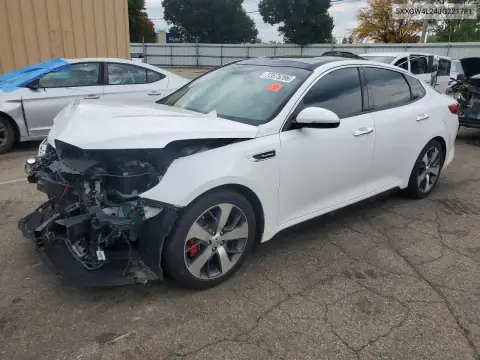 5XXGW4L24JG221781 Kia Optima 2018 — повреждение Передняя часть, фото до ремонта
