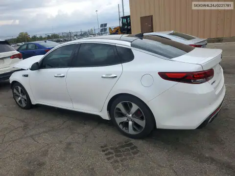 5XXGW4L24JG221781 — 2018 Kia Optima, фото 2 с аукциона Copart, Передняя часть