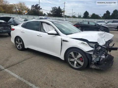 5XXGW4L24JG221781 — 2018 Kia Optima, фото 4 с аукциона Copart, Передняя часть