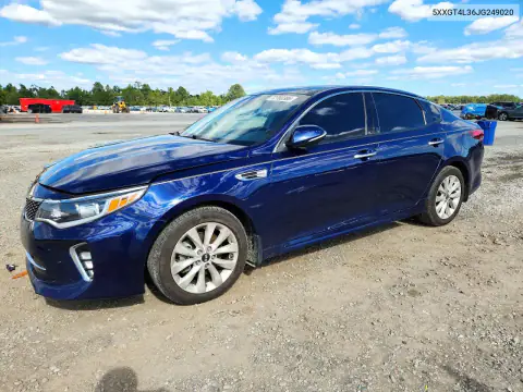 5XXGT4L36JG249020 — 2018 Kia Optima, Передняя часть, фото до ремонта