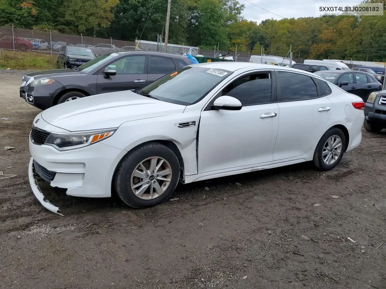 5XXGT4L33JG208182 Kia Optima 2018 — повреждение Вандализм, фото до ремонта