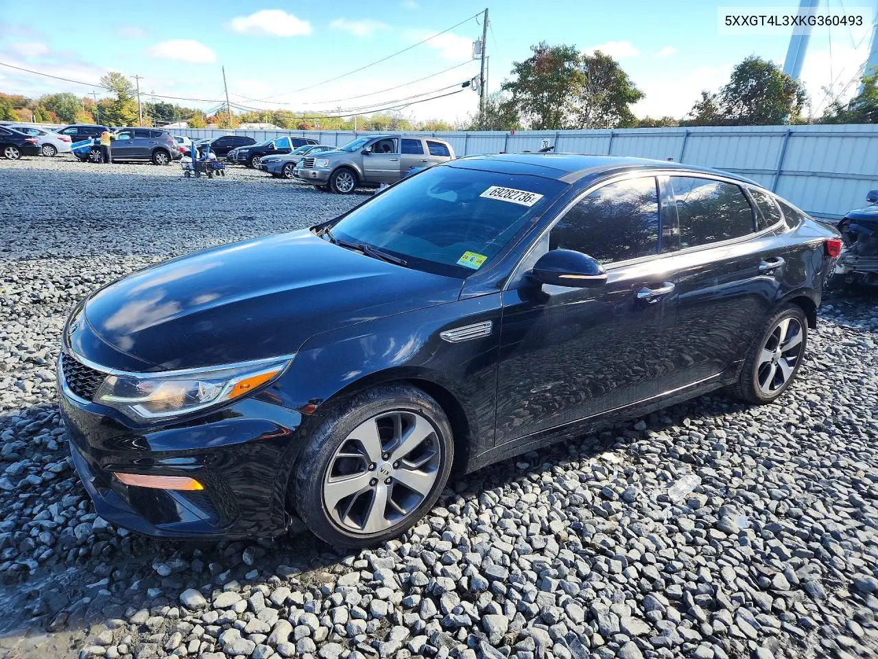 2019 Kia Optima S VIN 5XXGT4L3XKG360493 фото 1