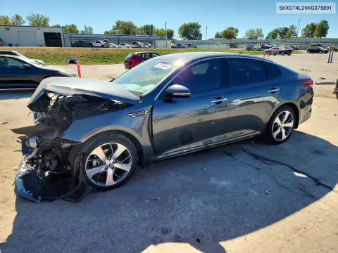 5XXGT4L39KG375891 — 2019 Kia Optima, Передняя часть, фото до ремонта