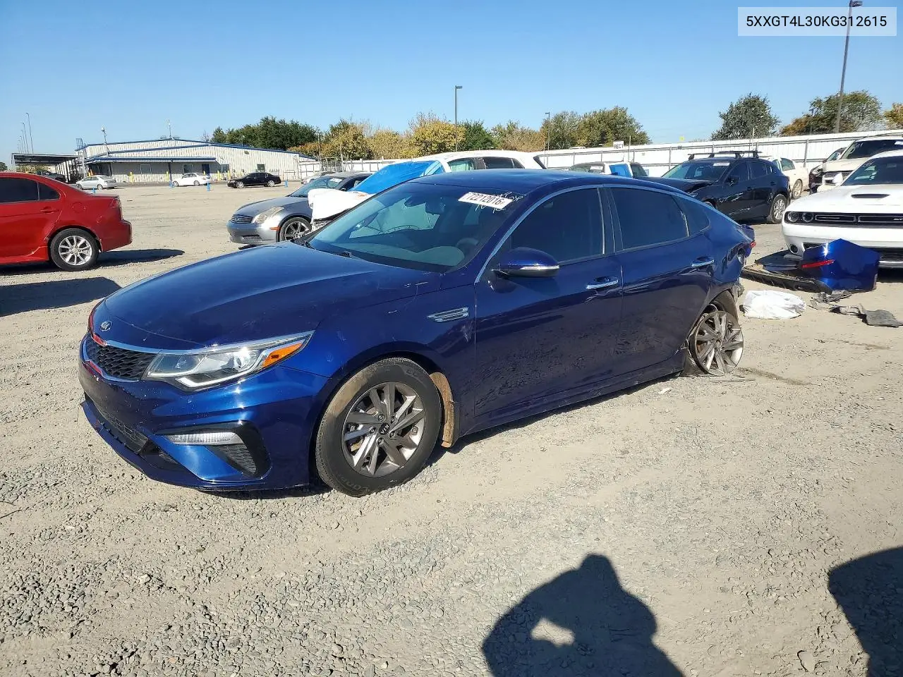 2019 Kia Optima Lx VIN 5XXGT4L30KG312615 фото 1