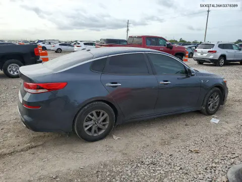 2019 Kia Optima Lx VIN 5XXGT4L36KG378389 фото 3