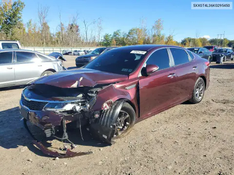 2019 Kia Optima Lx VIN 5XXGT4L36KG295450 фото 1