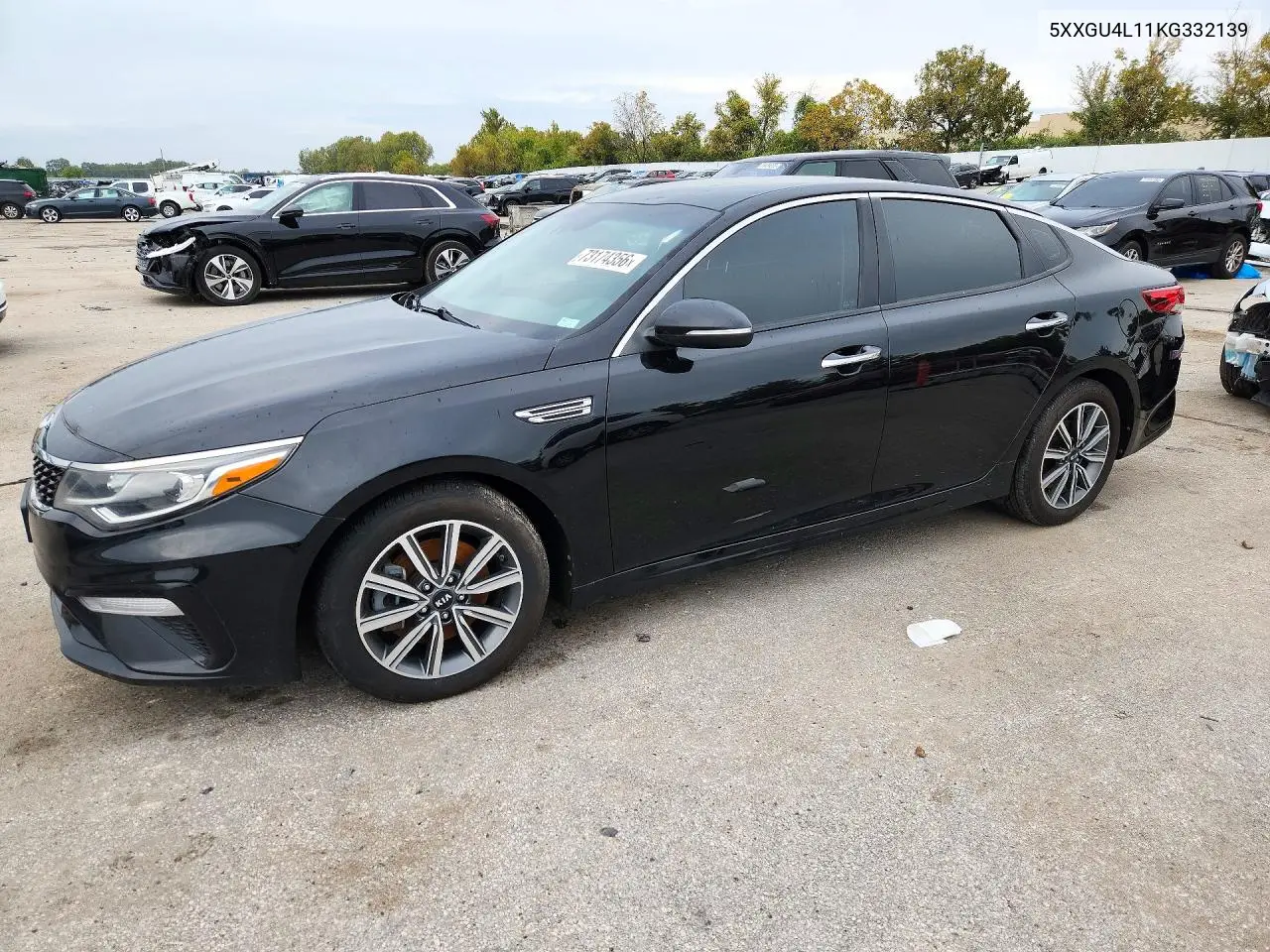 5XXGU4L11KG332139 Kia Optima 2019 — повреждение Передняя часть, фото до ремонта