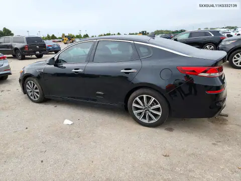 5XXGU4L11KG332139 — 2019 Kia Optima, фото 2 с аукциона Copart 20.10.2026, Передняя часть