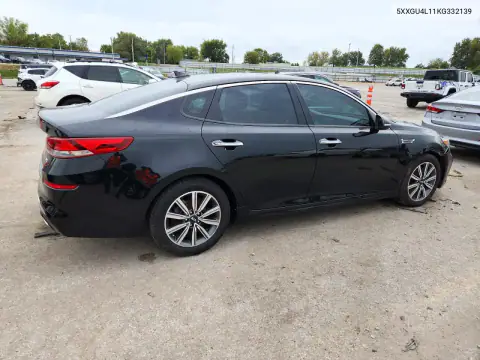 5XXGU4L11KG332139 — 2019 Kia Optima, фото 3 с аукциона Copart 20.10.2026, Передняя часть