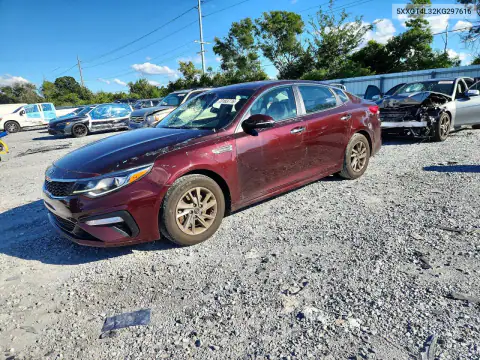 5XXGT4L32KG297616 — 2019 Kia Optima, Передняя часть, фото до ремонта