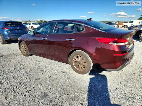 5XXGT4L32KG297616 — 2019 Kia Optima, фото 2 с аукциона Copart, Передняя часть
