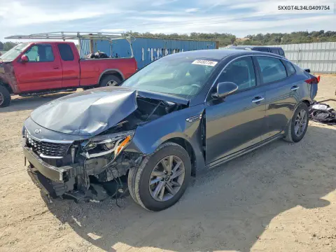 5XXGT4L34LG409754 — 2020 Kia Optima, Передняя часть, фото до ремонта