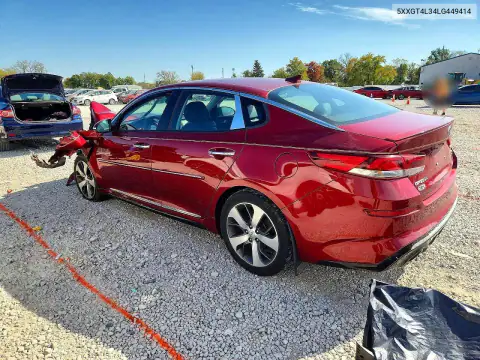 5XXGT4L34LG449414 — 2020 Kia Optima, фото 2 с аукциона Copart, Передняя часть