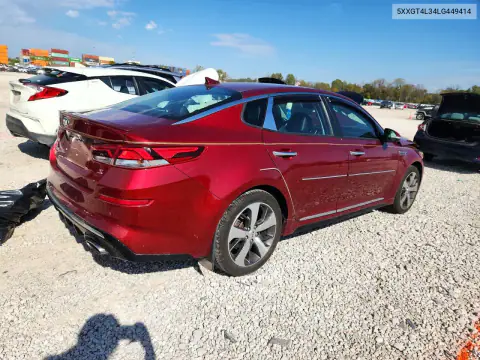 5XXGT4L34LG449414 — 2020 Kia Optima, фото 3 с аукциона Copart, Передняя часть