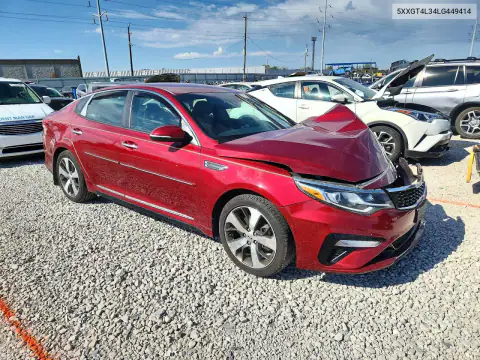 5XXGT4L34LG449414 — 2020 Kia Optima, фото 4 с аукциона Copart, Передняя часть
