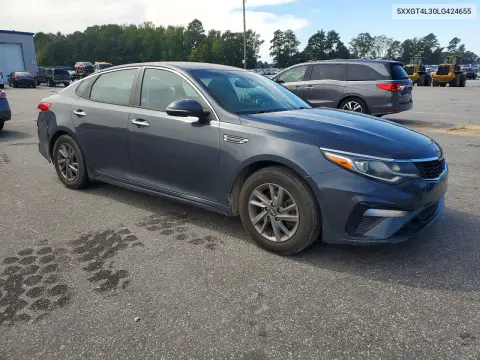 2020 Kia Optima Lx VIN 5XXGT4L30LG424655 фото 4