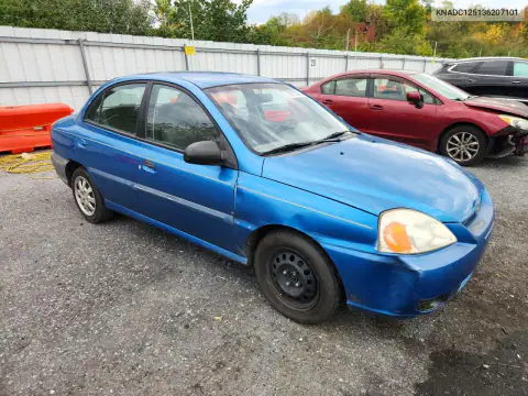 KNADC125136207101 — 2003 Kia Rio, фото 4 с аукциона Copart, Передняя часть