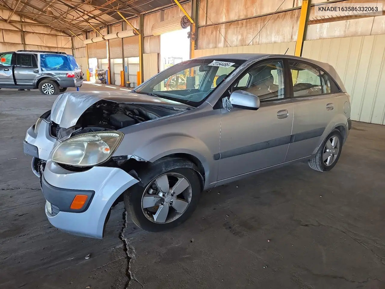 KNADE163586332063 Kia Rio 2008 — повреждение Передняя часть, фото до ремонта