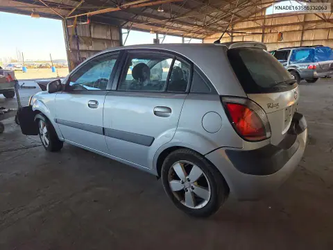 KNADE163586332063 — 2008 Kia Rio, фото 2 с аукциона Copart, Передняя часть