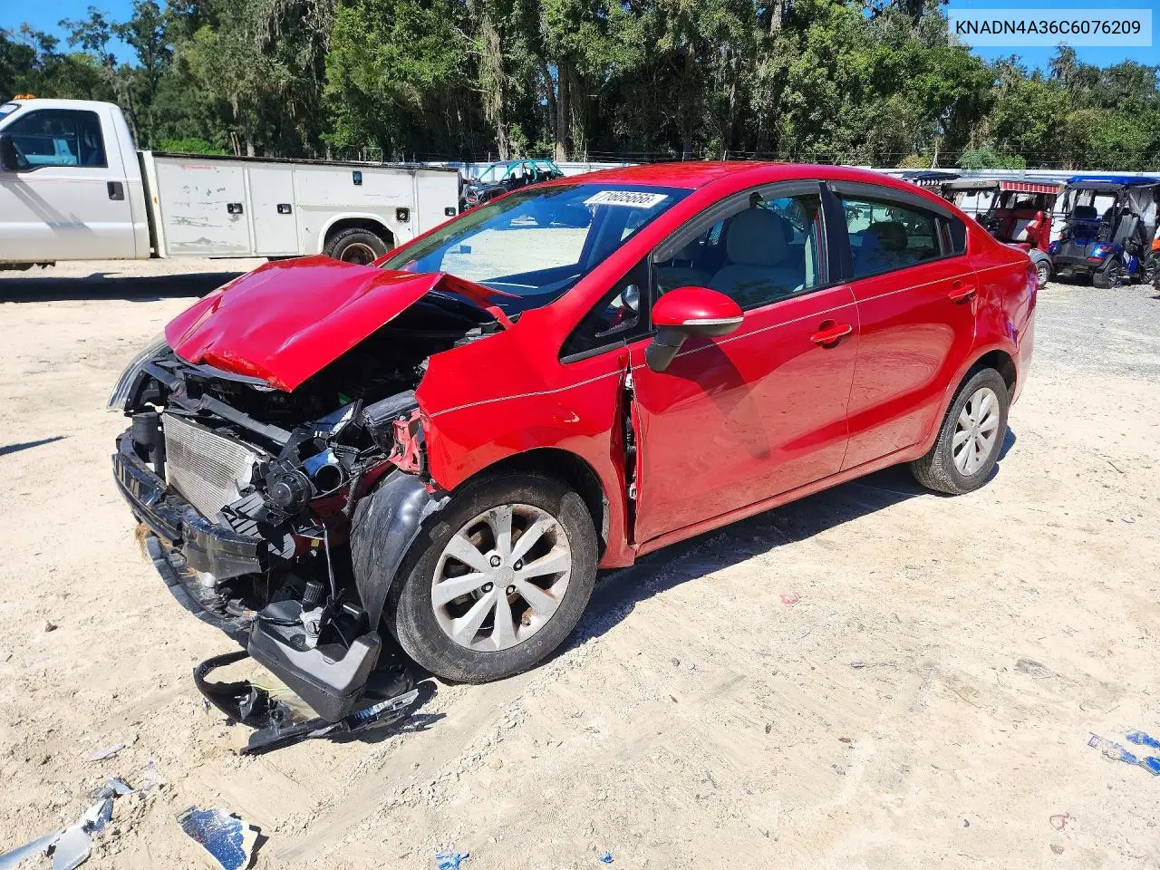 2012 Kia Rio Ex VIN KNADN4A36C6076209 фото 1