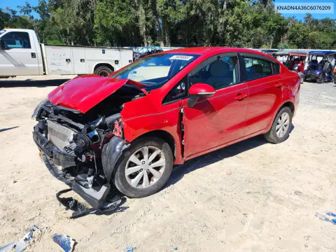 KNADN4A36C6076209 — 2012 Kia Rio, Передняя часть, фото до ремонта