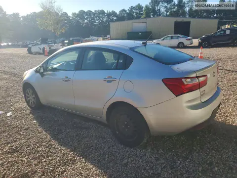 2012 Kia Rio Lx VIN KNADM4A36C6076648 фото 2