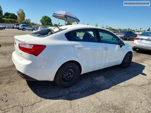 2013 Kia Rio Lx VIN KNADM4A3XD6309058 фото 3