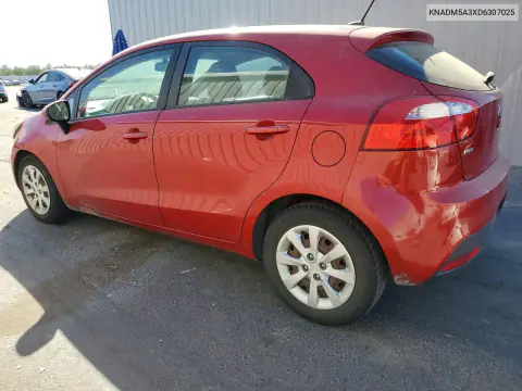 2013 Kia Rio Lx VIN KNADM5A3XD6307025 фото 2