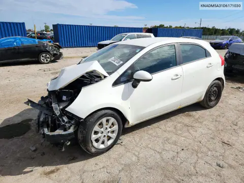 KNADM5A31D6171030 — 2013 Kia Rio, Передняя часть, фото до ремонта