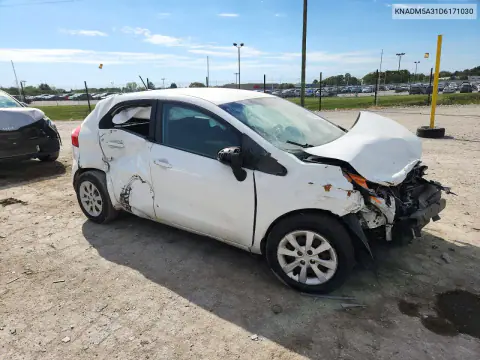 2013 Kia Rio Lx VIN KNADM5A31D6171030 фото 4