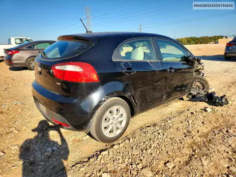 KNADM5A3XD6196654 — 2013 Kia Rio, фото 3 с аукциона Copart, Передняя часть
