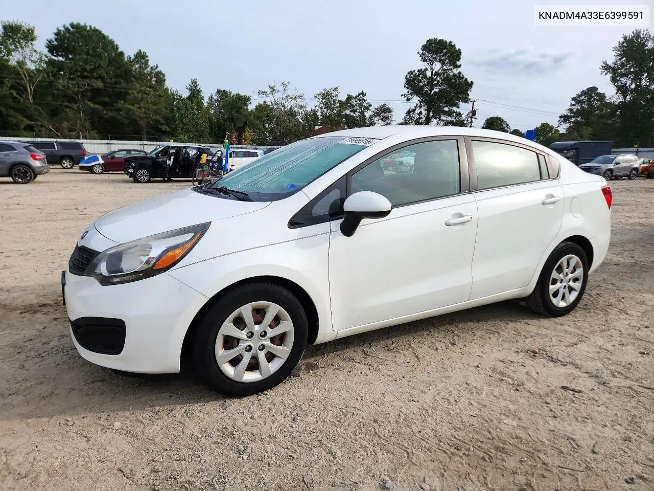 2014 Kia Rio Lx VIN KNADM4A33E6399591 фото 1