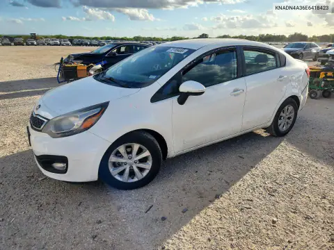 KNADN4A36E6418423 — 2014 Kia Rio, Задняя часть, фото до ремонта