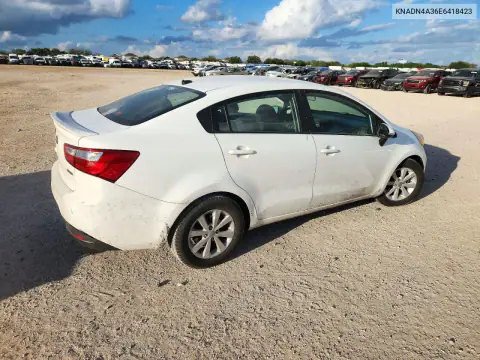 KNADN4A36E6418423 — 2014 Kia Rio, фото 3 с аукциона Copart, Задняя часть