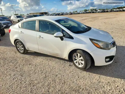 KNADN4A36E6418423 — 2014 Kia Rio, фото 4 с аукциона Copart, Задняя часть