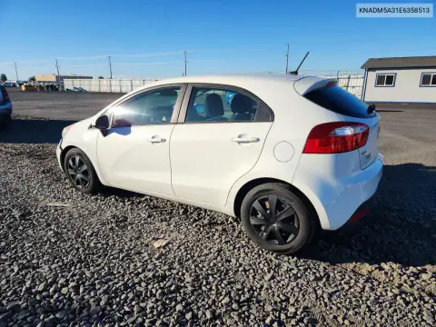 KNADM5A31E6358513 — 2014 Kia Rio, фото 2 с аукциона Copart, Передняя часть
