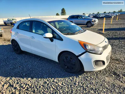 KNADM5A31E6358513 — 2014 Kia Rio, фото 4 с аукциона Copart, Передняя часть