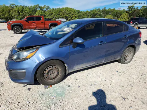 KNADM4A33G6554823 — 2016 Kia Rio, Сторона, фото до ремонта