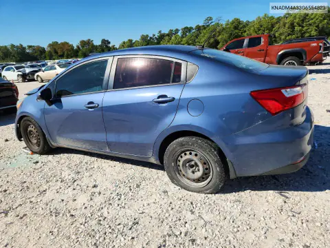 2016 Kia Rio Lx VIN KNADM4A33G6554823 фото 2