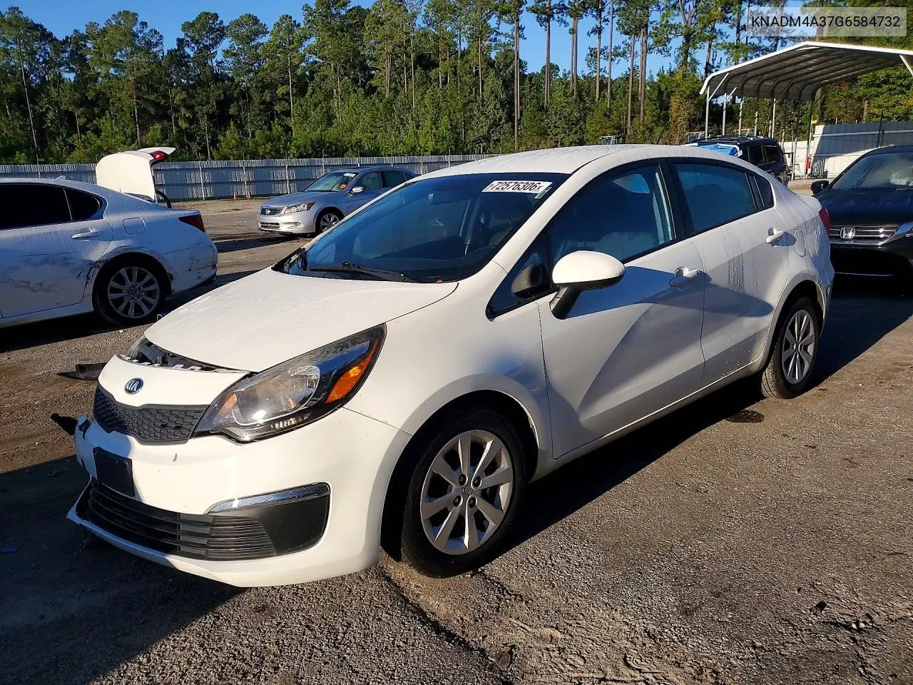 2016 Kia Rio Lx VIN KNADM4A37G6584732 фото 1