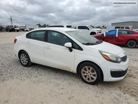 2017 Kia Rio Lx VIN KNADM4A38H6034554 фото 3