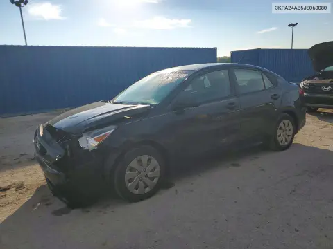3KPA24AB5JE060080 — 2018 Kia Rio, Передняя часть, фото до ремонта